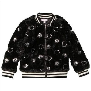Luxe Faux-Fur Bomber Jacket - Size 4